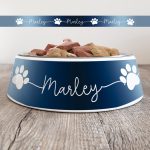 Personalised Dog Bowl - Just Ombre Navy