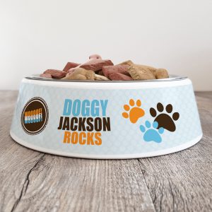 Personalised Dog Bowl - Woof Woof