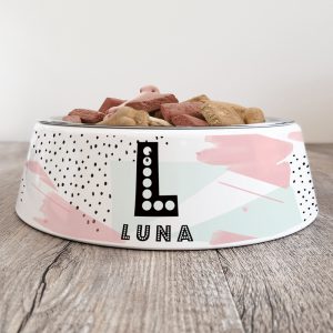 Personalised Dog Bowl - Disco Dots
