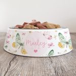 Personalised Dog Bowl - Chasing Butterflies
