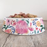 Personalised Dog Bowl - Jungle Florals
