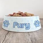 Personalised Dog Bowl - So Loved Blueberry