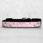 Personalised Dog Collar - Roses