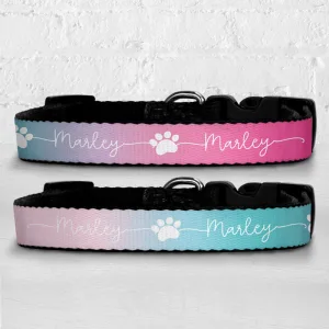 Personalised Dog Collar - Just Ombre Mermaid