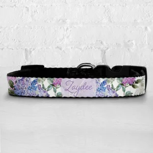 Personalised Dog Collar - Lilac