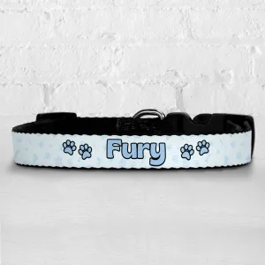 Personalised Dog Collar - So Loved Blue