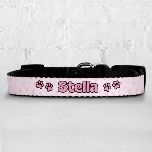 Personalised Dog Collar - So Loved Strawberry