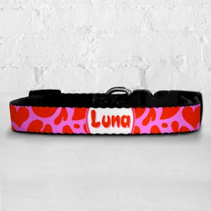 Personalised Dog Collar - I Heart You