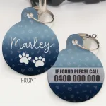 Personalised Pet Id Tags - Just Ombre Navy