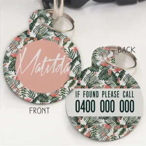 Personalised Pet Id Tags - Tropical