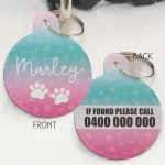 Personalised Pet Id Tags - Just Ombre Mermaid
