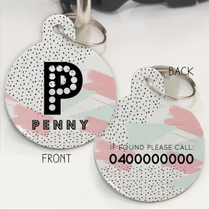 Personalised Pet Id Tags - Disco Dots