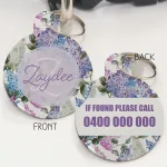 Personalised Pet Id Tags - Lilac