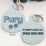 Personalised Pet Id Tags - So Loved Blueberry