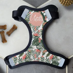 Personalised Dog Harness - Tropical