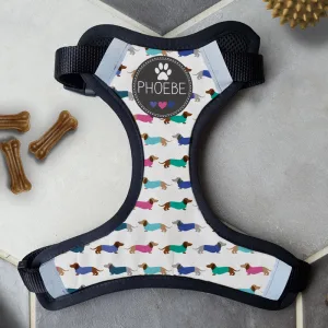 Personalised Dog Harness - Dachshund