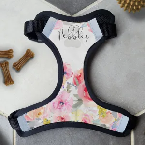 Personalised Dog Harness - Floral Wreath