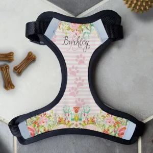 Personalised Dog Harness - Stripes & Florals