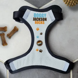 Personalised Dog Harness - Woof Woof