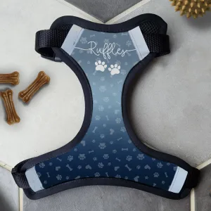 Personalised Dog Harness - Just Ombre Navy