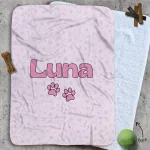Personalised Dog Blankets - So Loved Strawberry