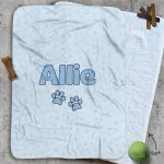 Personalised Dog Blankets - So Loved Blueberry