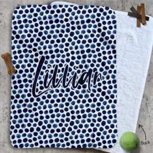Personalised Dog Blankets - Blue Dots