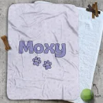 Personalised Dog Blankets - So Loved Grape
