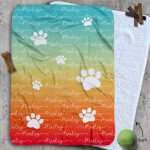 Personalised Dog Blankets - Just Ombre Sunset
