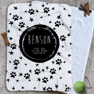 Personalised Dog Blankets - To The Moon