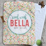 Personalised Dog Blankets - Very Floral