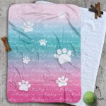Personalised Dog Blankets - Just Ombre Mermaid