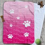 Personalised Dog Blankets - Just Ombre Raspberry