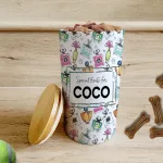 Personalised Ceramic Dog Treat Jars - La Pawfumerie
