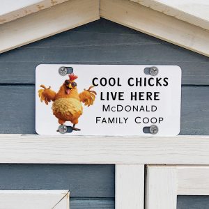 Personalised Chicken Coop Signs - All The Cool Chicks