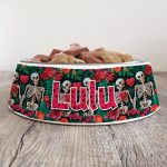 Personalised Dog Bowl - Day Of The Dead