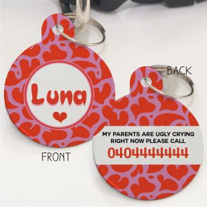 Personalised Pet Id Tags - I Heart You
