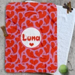 Personalised Dog Blankets - I Heart You