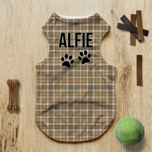 Personalised Dog T-shirts - Well Plaid