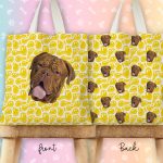 Personalised Pet Face Tote Bag - Smiley