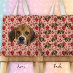 Personalised Pet Face Tote Bag - Berry Cute