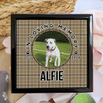 Personalised Pet Keepsake Memorial Boxes - Well Plaid