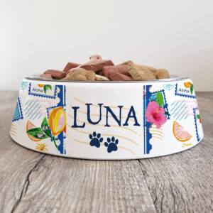 Personalised Dog Bowl - Bon Voyage