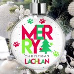 Personalised Pet Christmas Tree Bauble Decorations - Merry Christmas