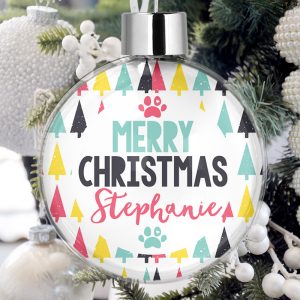 Personalised Pet Christmas Tree Bauble Decorations - Oh Christmas Tree