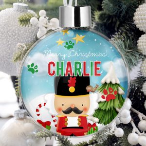 Personalised Pet Christmas Tree Bauble Decorations - Tin Soldier