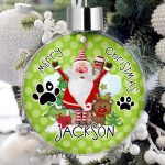 Personalised Pet Christmas Tree Bauble Decorations - Hey There Santa