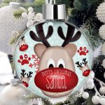 Personalised Pet Christmas Tree Bauble Decorations - Big Nosed Reindeer