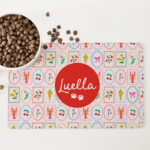 Personalised Non Slip Pet Bowl Mat - Amalfi