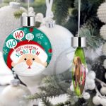 Personalised Pet Christmas Tree Bauble Decorations - Ho Ho Santa